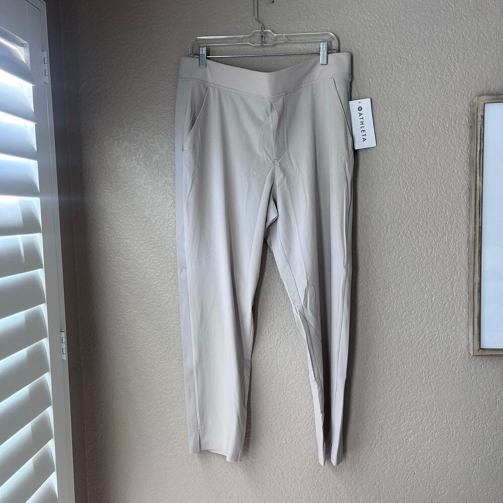 New Athleta Brooklyn Ankle Pant Jogger Slim Leg 16 Plus Abalone NWT Cheville - Picture 2 of 11